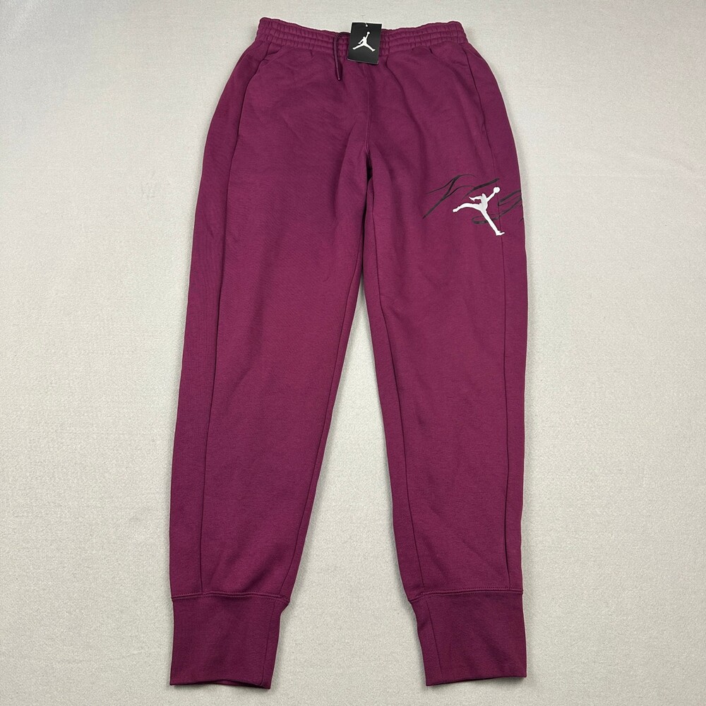 Jordan Pants Men Large Purple Flight Sweatpants Joggers Jumpman Basketball L